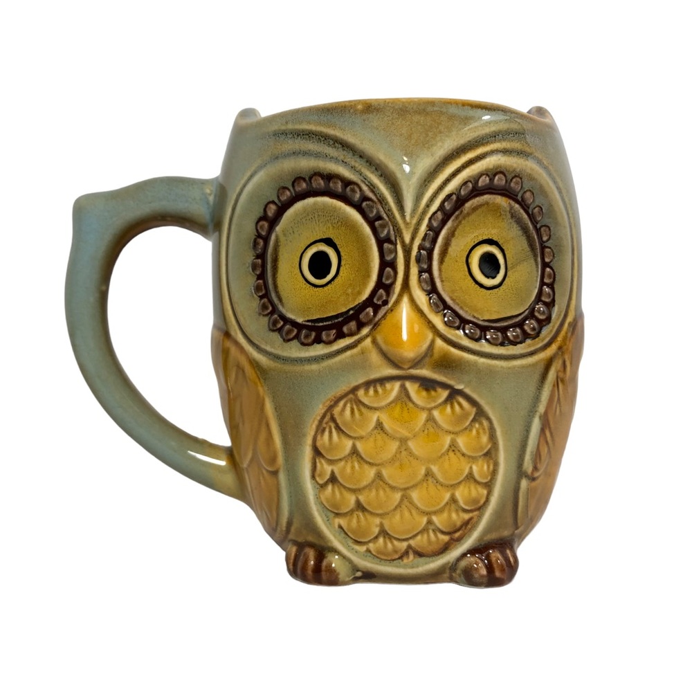 SQOWL 3D Cute Ceramic Owl Coffee Tea Mug  New in Box